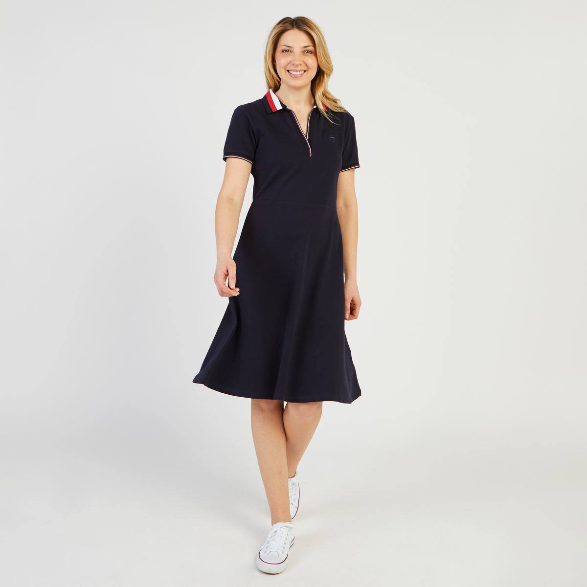 614 223133_ROBE POLO MC BLEU MARINE_4