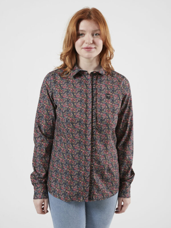 CHEMISE CASUAL QUEEN DARK FLOWERS – Image 3