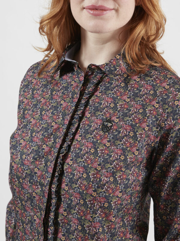 CHEMISE CASUAL QUEEN DARK FLOWERS – Image 5