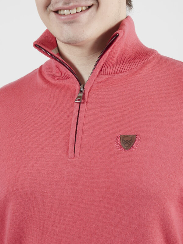 PULL COL CAMIONNEUR CASUAL CHIC SIGNATURE CORAIL – Image 3