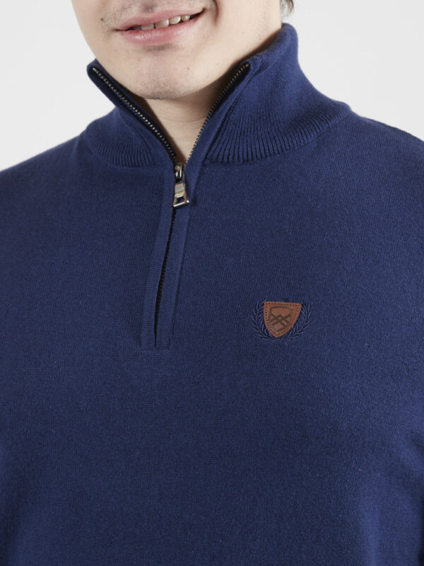 PULL COL CAMIONNEUR CASUAL CHIC SIGNATURE BLEU – Image 4