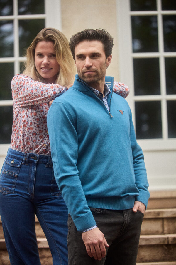 PULL COL CAMIONNEUR MARIN D’HIVER – Image 5