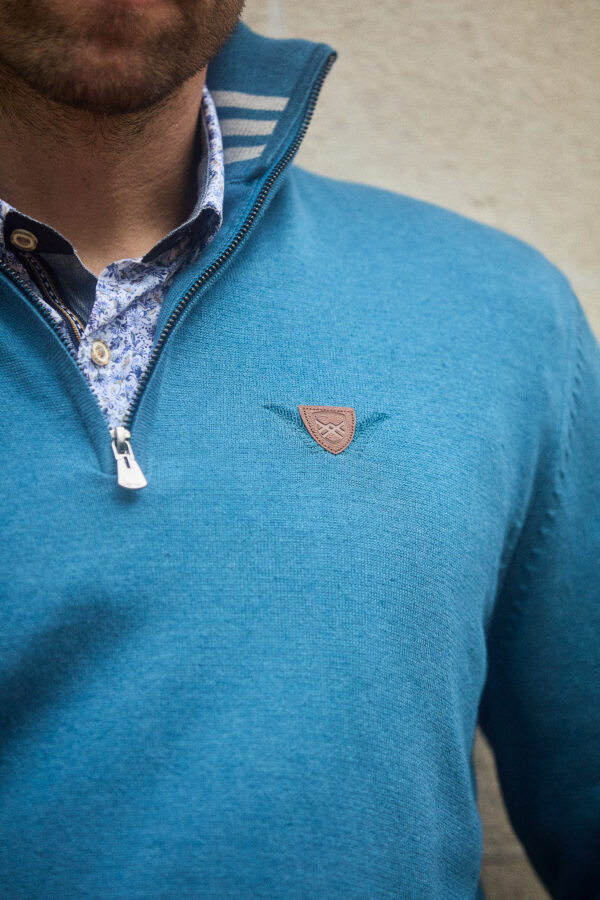 PULL COL CAMIONNEUR MARIN D’HIVER – Image 3
