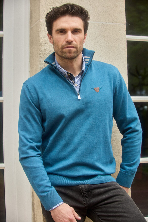 PULL COL CAMIONNEUR MARIN D’HIVER