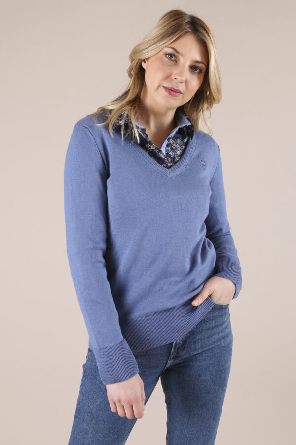 PULL COL V MADAME CASUAL